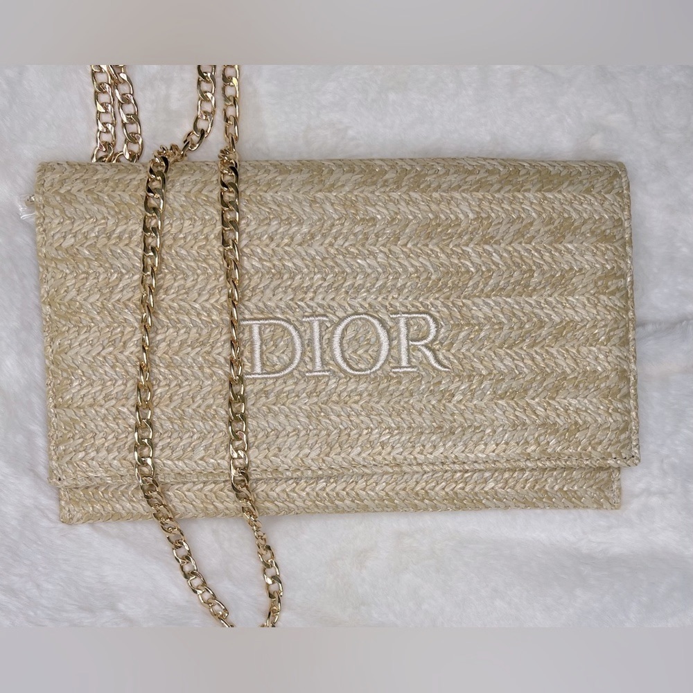 Dior Makeup Pouch with Unbranded Chain NEW